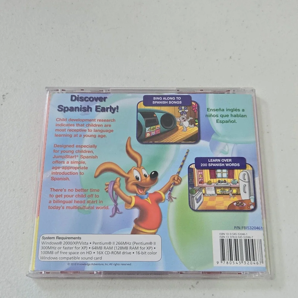 JumpStart Spanish PC CD-ROM Scholastic Educational Software Ages 4-7 Learning